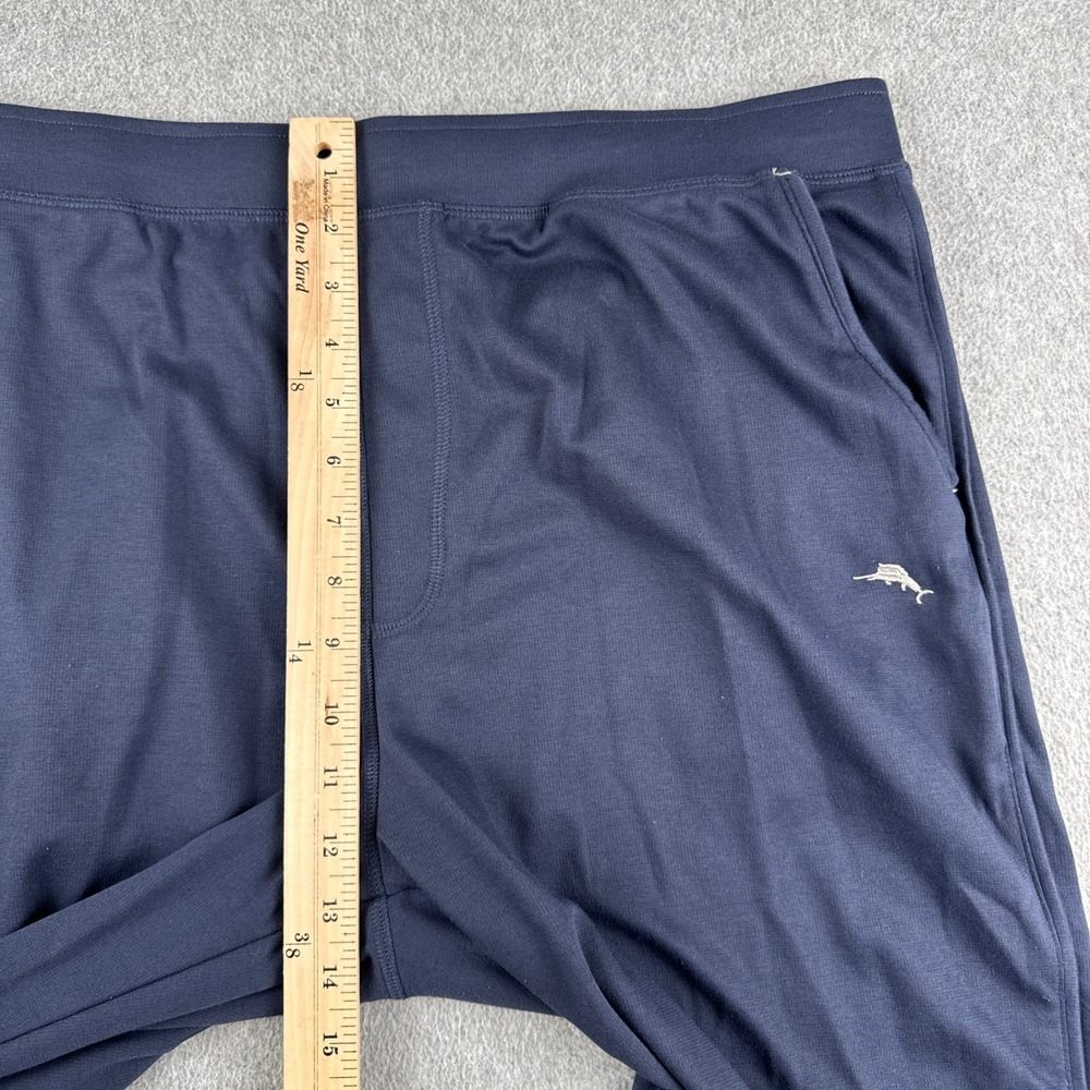 Tommy Bahama Joggers Mens Large Navy Blue Stretch Lounge Pants - Picture 7 of 9